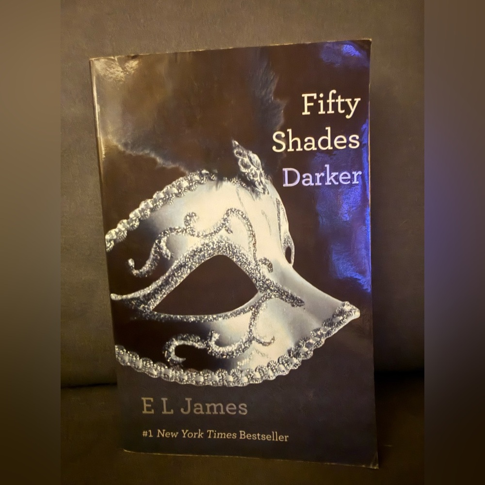 Fifty Shades Darker Book with Silver Mask Cover